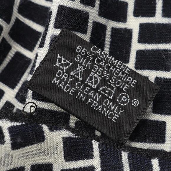 HERMES Authentic Black Silk Scarf - Picture 3 of 10